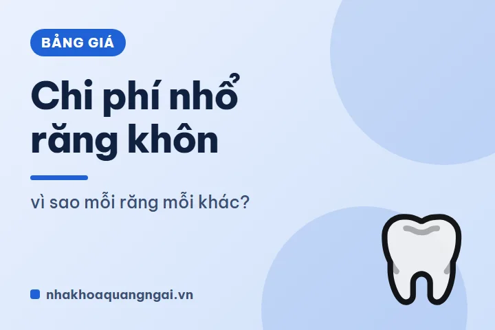 Chi phí nhổ răng khôn: vì sao mỗi răng mỗi khác?